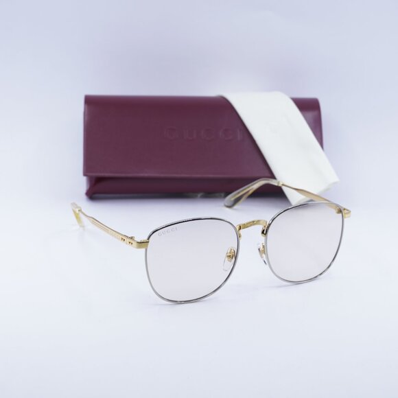 Gucci GG1367S 001 Square Sunglasses - Gold\Yellow - Picture 4 of 10